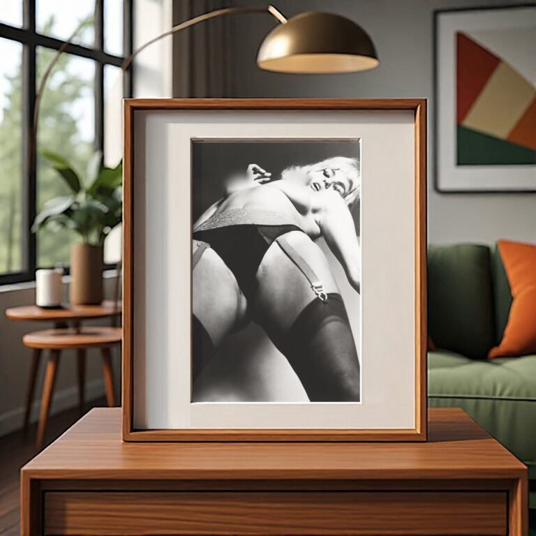 Pin-Up & Glamour High-contrast Stockings Detail in a Close Cropped Glamour View 4x6 Photo Print