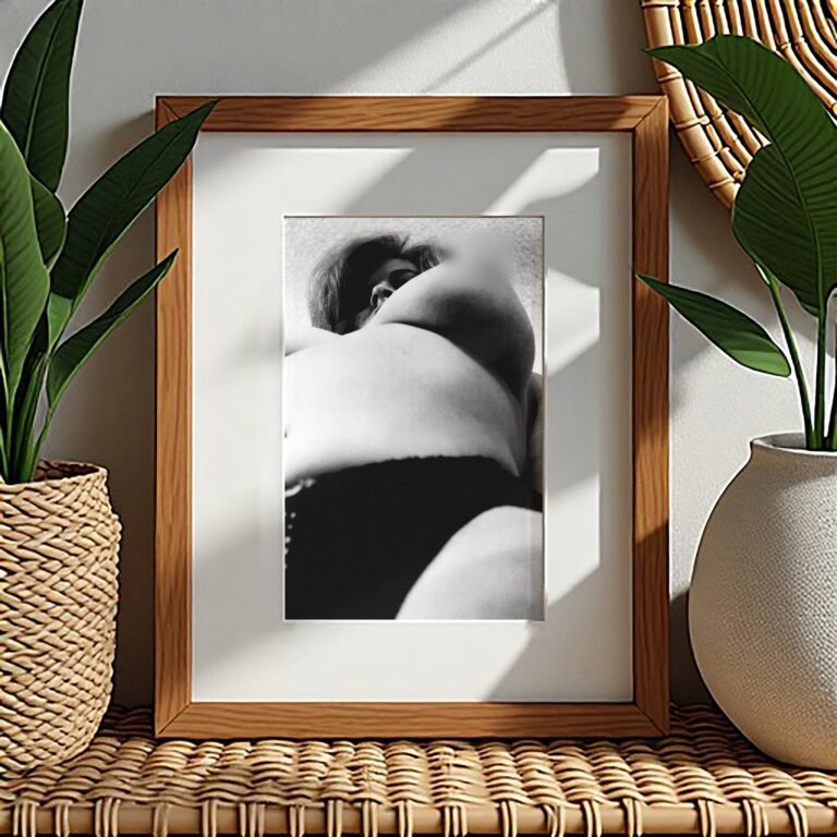 Pin-Up & Glamour Abstract Reclining Figure Close-up with Bold Tonal Contrast 4x6 Photo Print
