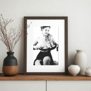 Pin-Up & Glamour Soft Smile Classic Glamour Portrait with Classic Glamour Styling, Studio Poise, and 4x6 Photo Print