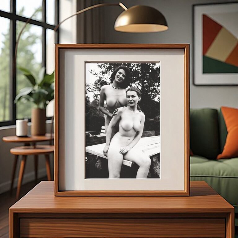 Pin-Up & Glamour Side Profile Heels Studio Pose with Classic Glamour Styling, Studio Poise, and Pin-Up 4x6 Photo Print
