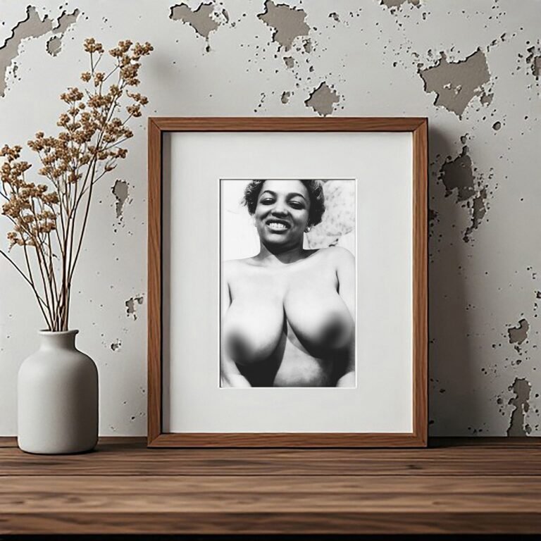 Pin-Up & Glamour Fashion Gloves Glamour Bust Portrait with Classic Glamour Styling, Studio Poise, and 4x6 Photo Print