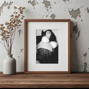Pin-Up & Glamour Full Length Heels Pin-Up Pose with Classic Glamour Styling, Studio Poise, and Pin-Up 4x6 Photo Print
