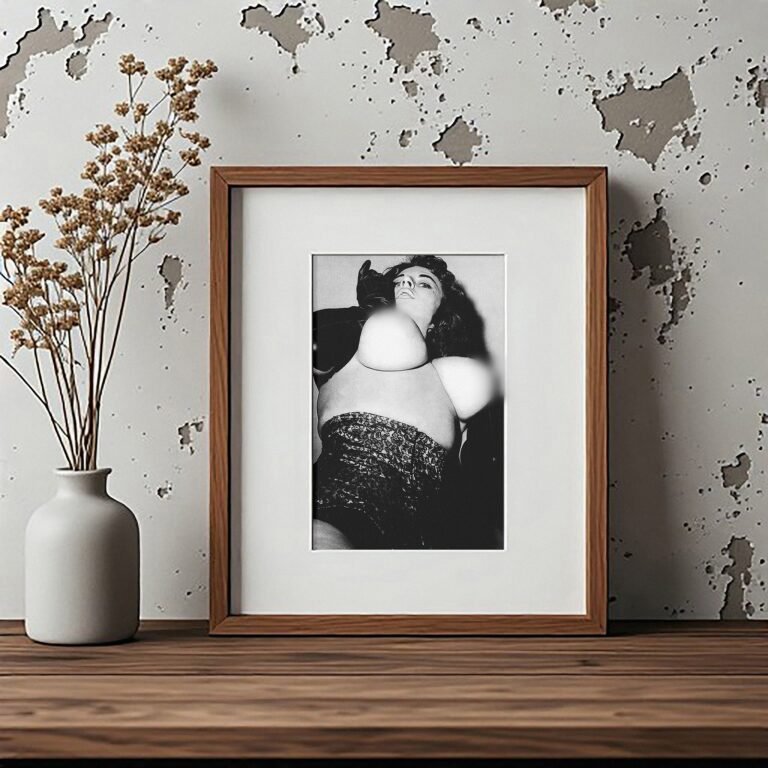 Pin-Up & Glamour Full Length Heels Pin-Up Pose with Classic Glamour Styling, Studio Poise, and Pin-Up 4x6 Photo Print