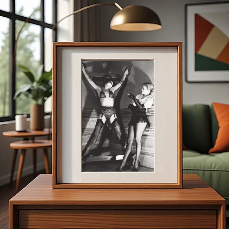 Alternative Glamour Stage-like Corset Pose with Theatrical Energy 4x6 Photo Print