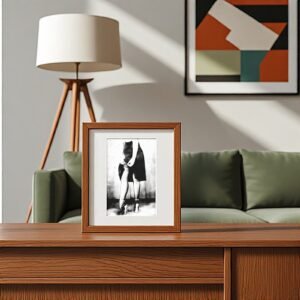 Alternative Glamour High-contrast Stockings and Cape Figure 4x6 Photo Print