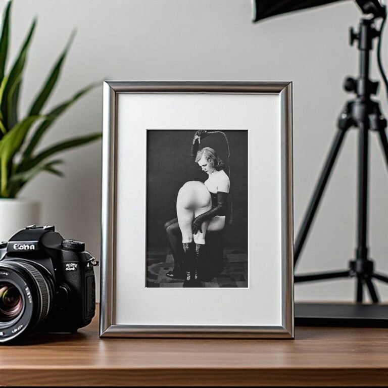 Alternative Glamour Stockings Rear-view Studio Composition 4x6 Photo Print