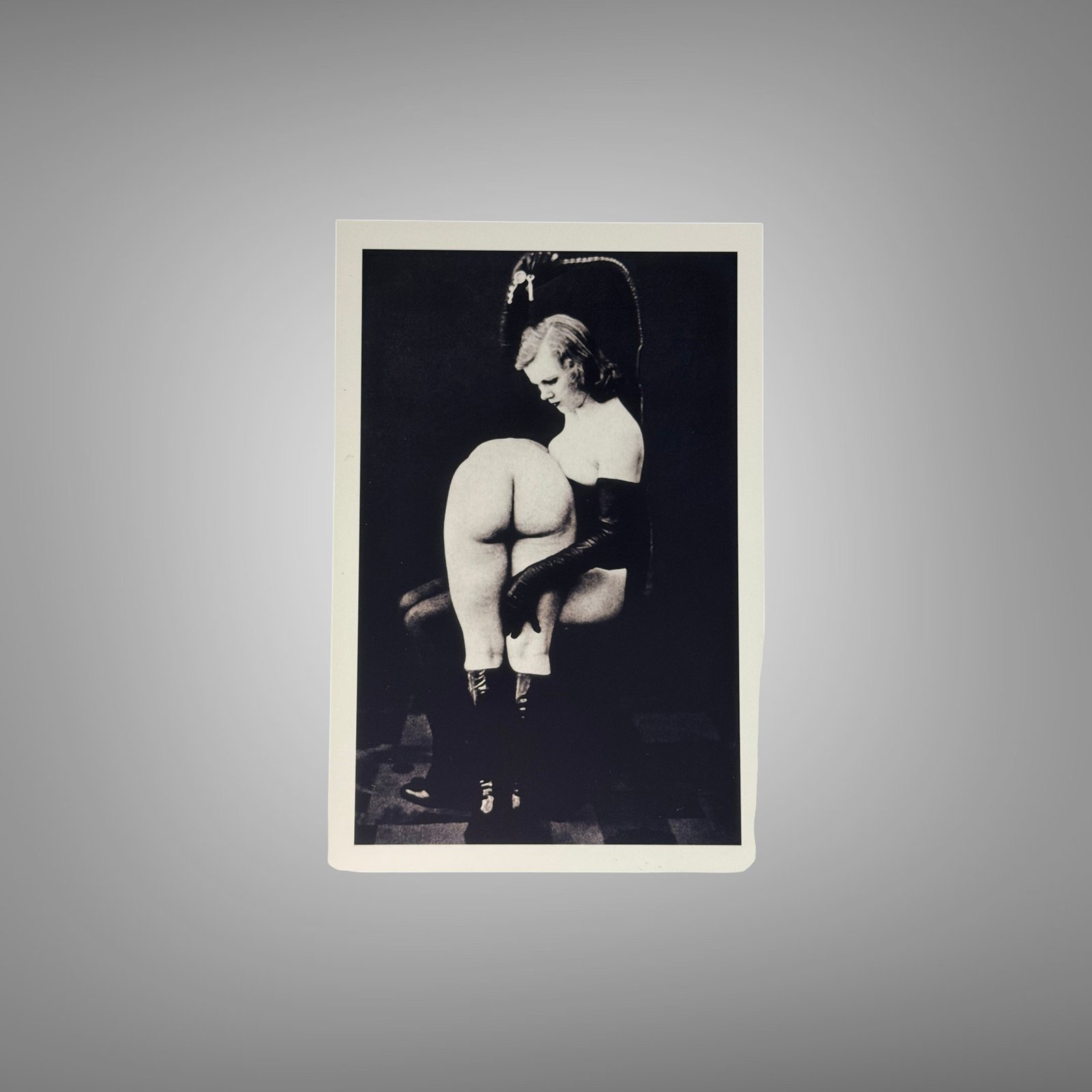 Alternative Glamour Stockings Rear-view Studio Composition 4x6 Photo Print