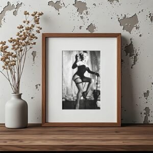 Pin-Up & Glamour Standing Stockings Stage Pose 4x6 Photo Print