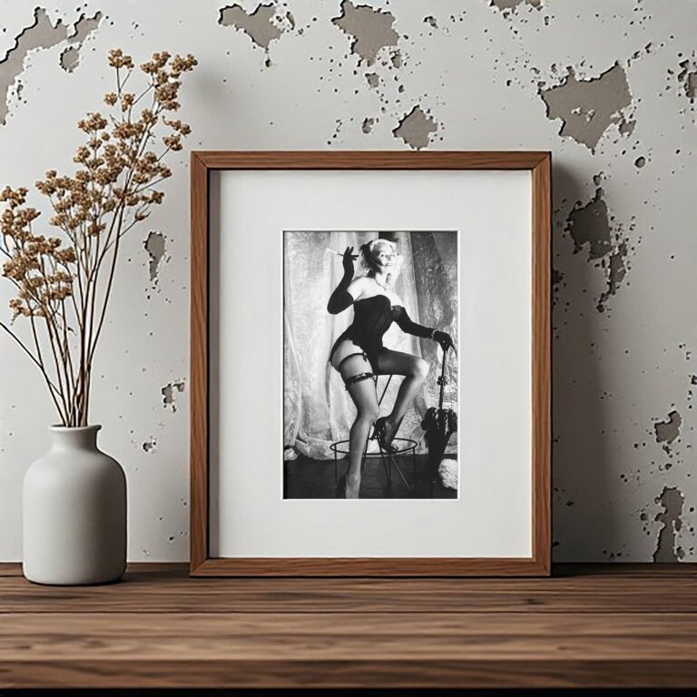 Pin-Up & Glamour Standing Stockings Stage Pose 4x6 Photo Print