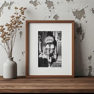 Alternative Glamour Ornate Boudoir Standing Pose 4x6 Photo Print