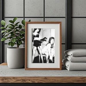 Pin-Up & Glamour Chair and Stockings Studio Scene 4x6 Photo Print