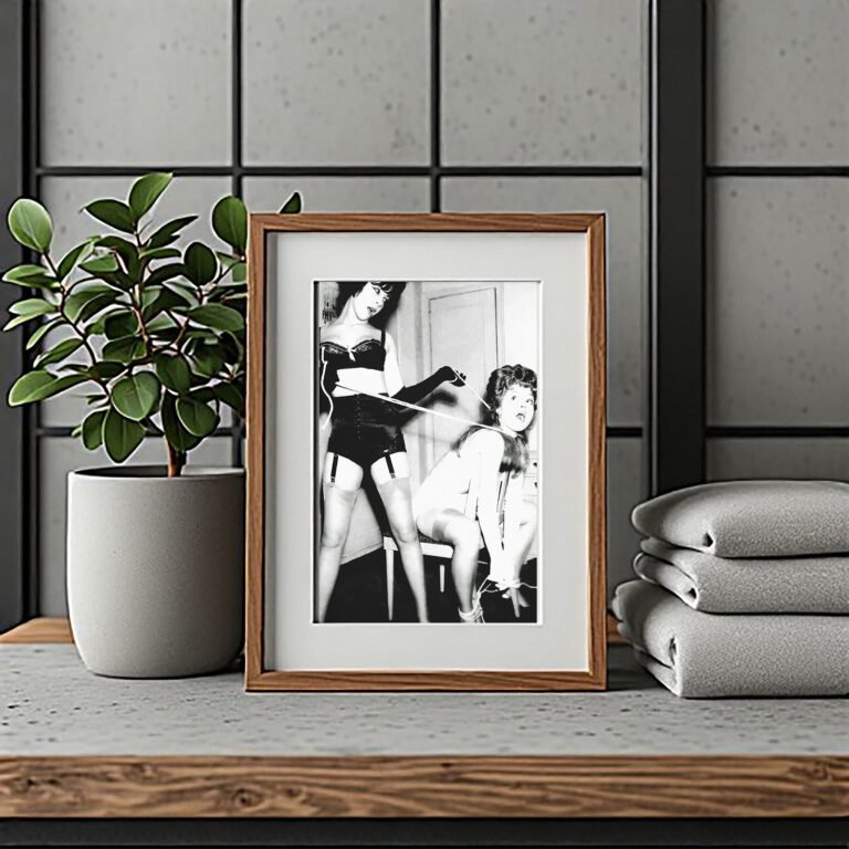 Pin-Up & Glamour Chair and Stockings Studio Scene 4x6 Photo Print