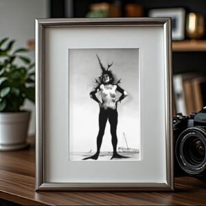 Alternative Glamour Soft Reclining Torso Study 4x6 Photo Print