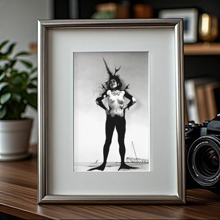 Alternative Glamour Soft Reclining Torso Study 4x6 Photo Print