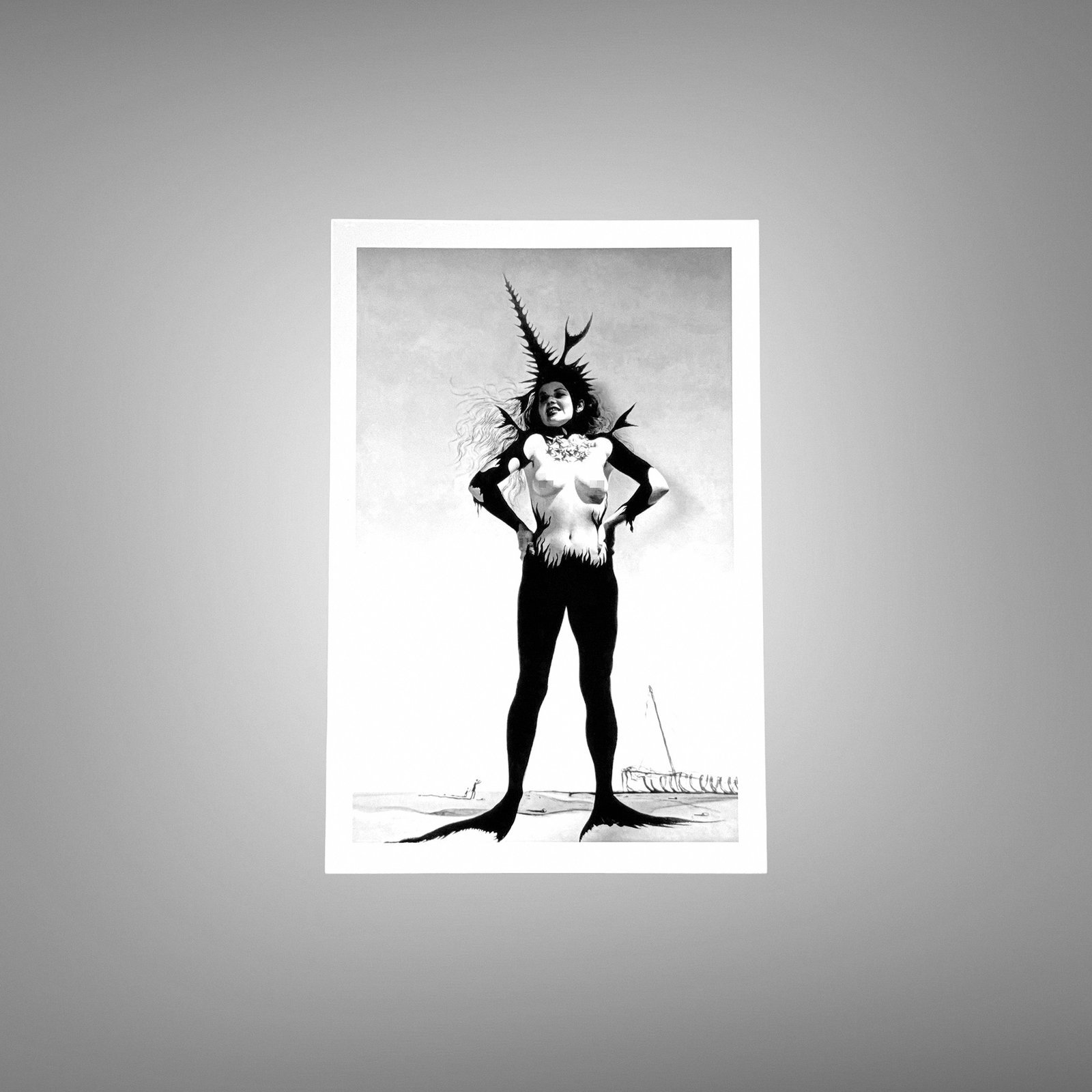 Alternative Glamour Soft Reclining Torso Study 4x6 Photo Print