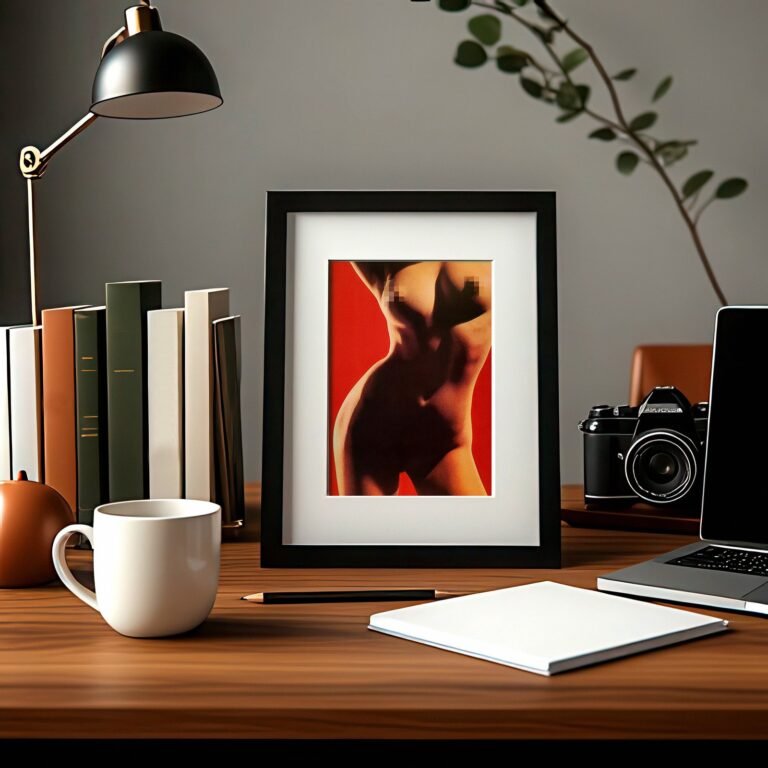 Alternative Glamour Inverted Minimalist Figure Pose 4x6 Photo Print