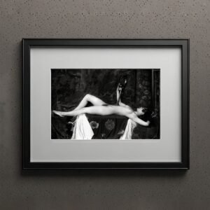 Boudoir & Cabaret Classic Seated Nude Figure Study 4x6 Photo Print