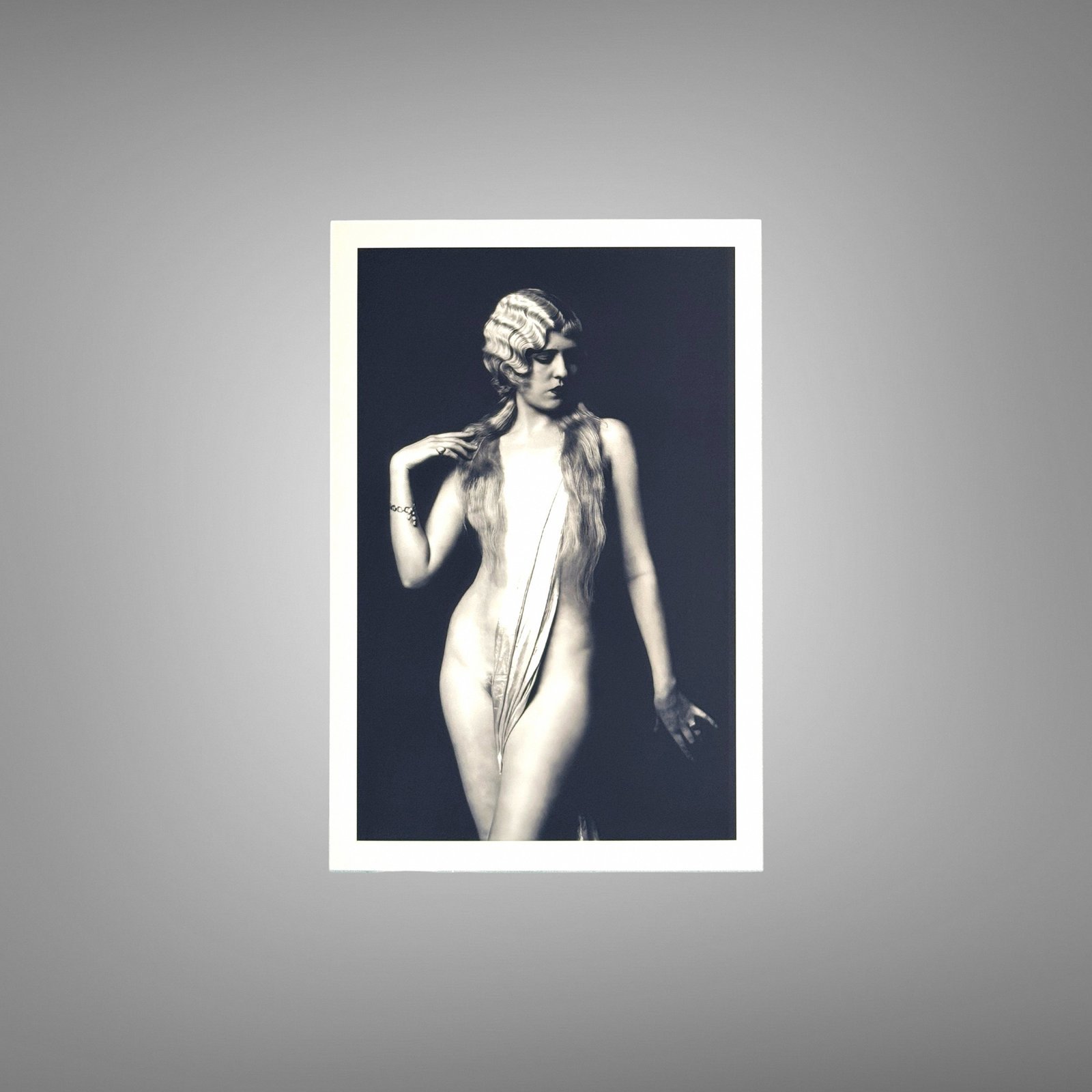 Boudoir & Cabaret Standing Figure with White Wrap 4x6 Photo Print