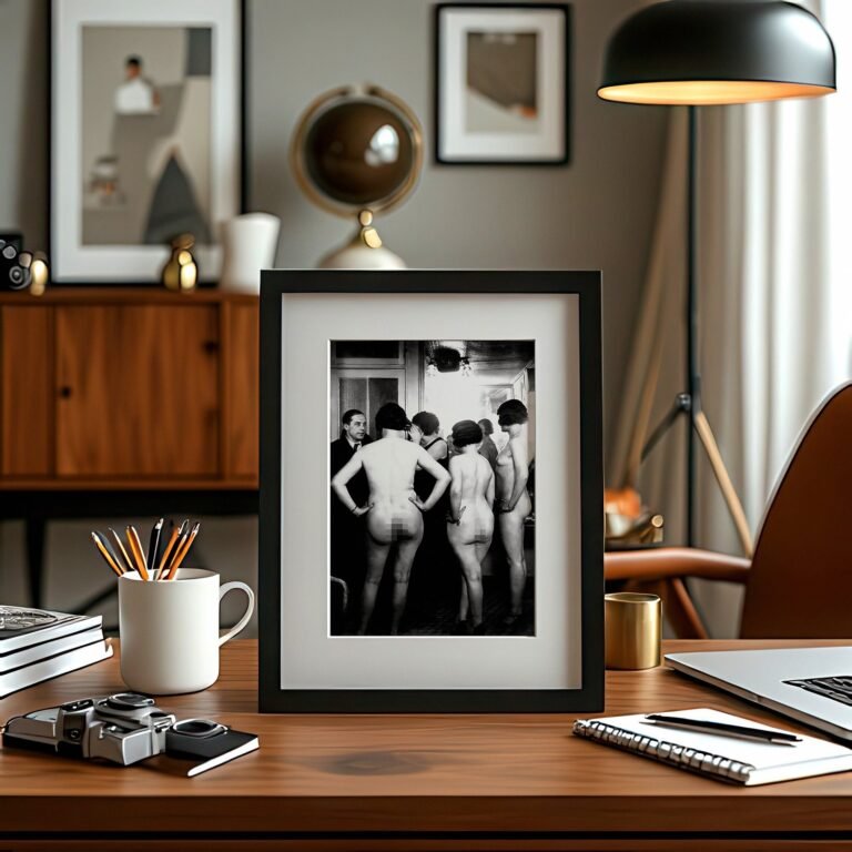Alternative Glamour Grouped Studio Figure Arrangement 4x6 Photo Print