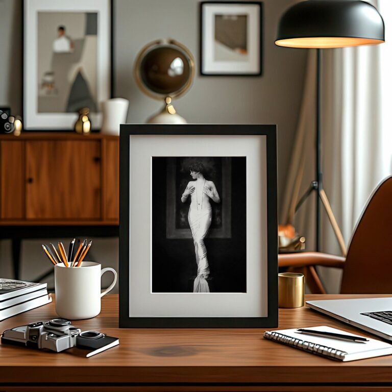 Boudoir & Cabaret Wrapped Vertical Figure Portrait 4x6 Photo Print