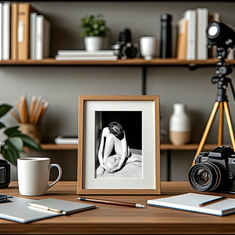 Figure Studies Shadowed Reclining Figure Study with Cropped Form, Soft Shadow, and Art-photo Balance 4x6 Photo Print