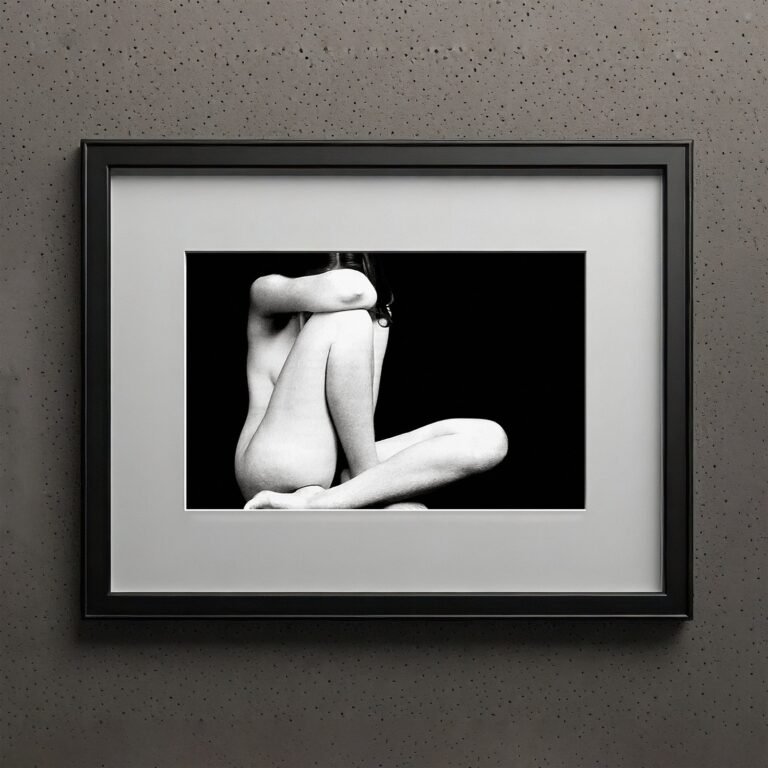 Figure Studies High Contrast Torso Abstract Study with Cropped Form, Soft Shadow, and Art-photo Balance 4x6 Photo Print