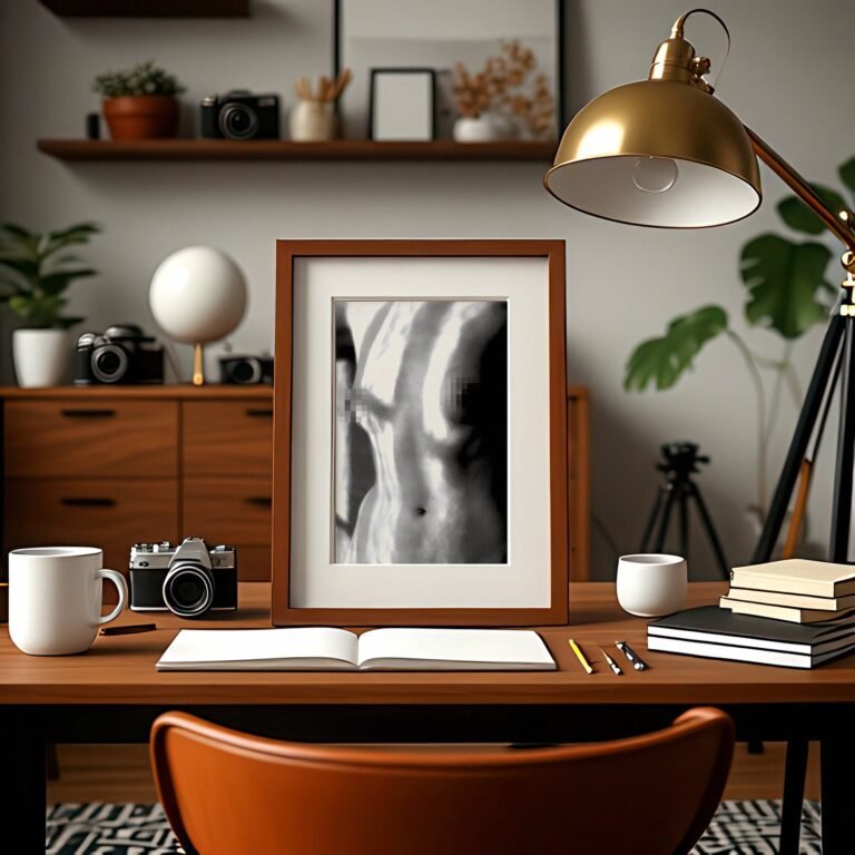 Figure Studies Minimalist Figure Drawing Study with Cropped Form, Soft Shadow, and Art-photo Balance 4x6 Photo Print