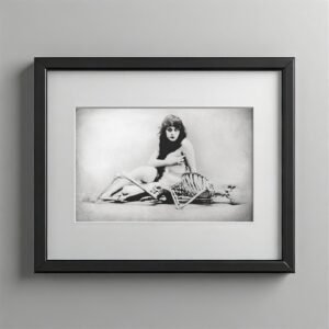 Pin-Up & Glamour Reclining Skeleton-themed Pin-Up Composition 4x6 Photo Print