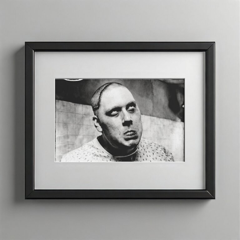 Pin-Up & Glamour Horizontal Close-up Face Portrait with Stark Documentary Contrast 4x6 Photo Print