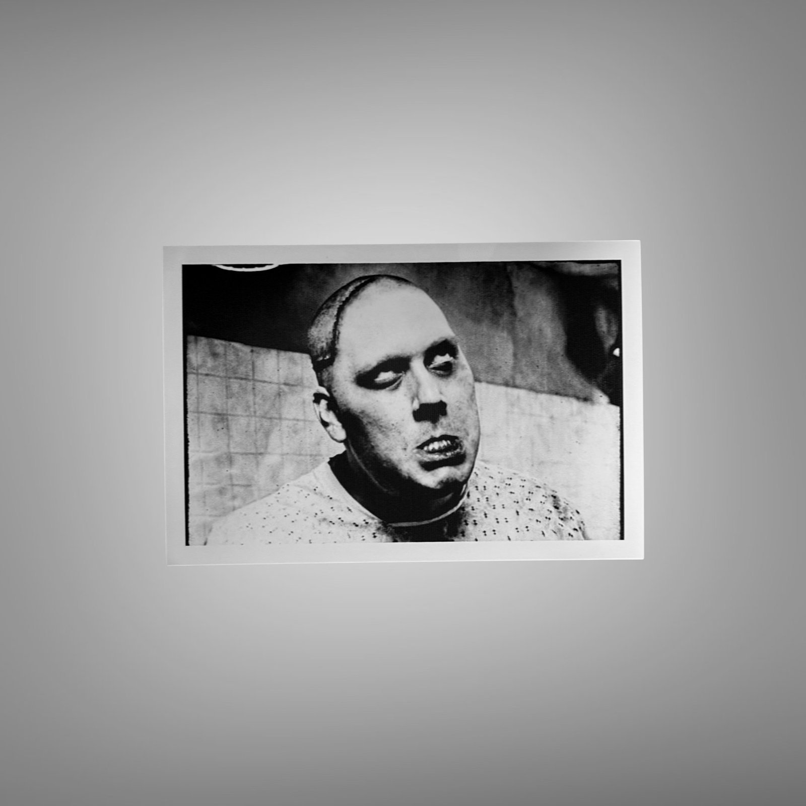 Pin-Up & Glamour Horizontal Close-up Face Portrait with Stark Documentary Contrast 4x6 Photo Print
