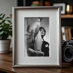 Pin-Up & Glamour Surreal Lobster and Glamour Photo Montage with High Contrast 4x6 Photo Print