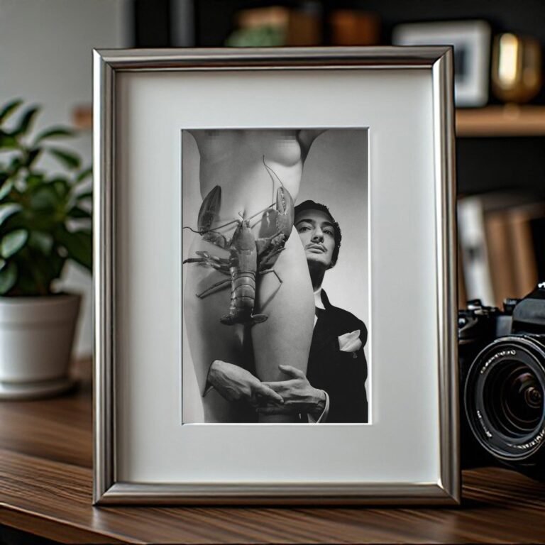 Pin-Up & Glamour Surreal Lobster and Glamour Photo Montage with High Contrast 4x6 Photo Print