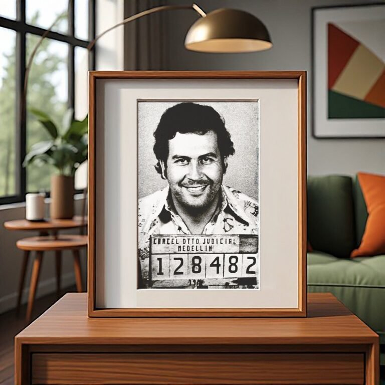 Pin-Up & Glamour Smiling Booking Portrait with Identification Board 4x6 Photo Print