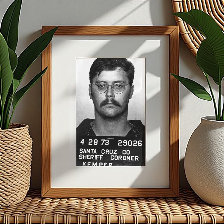 Pin-Up & Glamour Formal Police Mugshot with Glasses and Identification Numbers 4x6 Photo Print