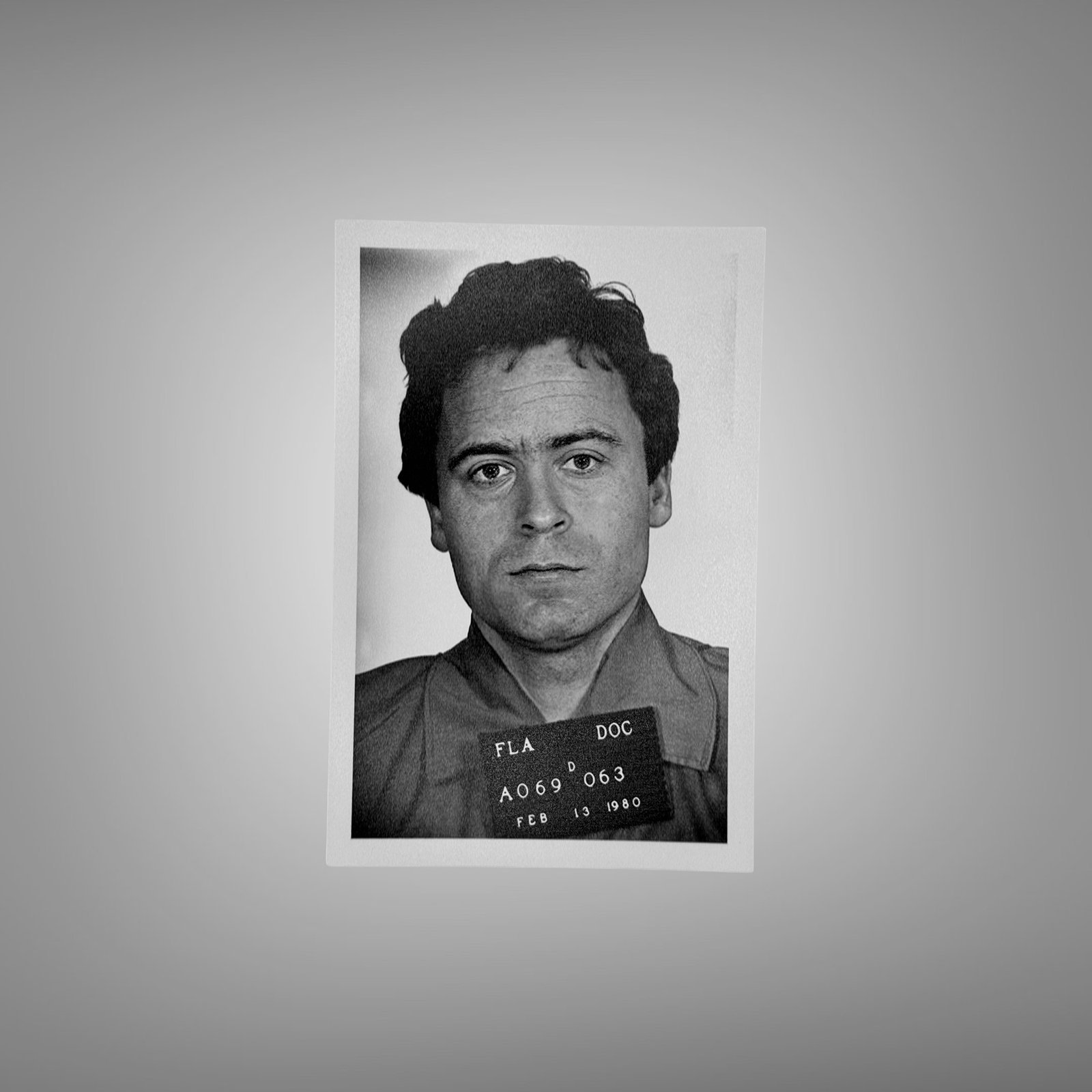 Pin-Up & Glamour Black-and-white Florida Booking Portrait with Placard 4x6 Photo Print