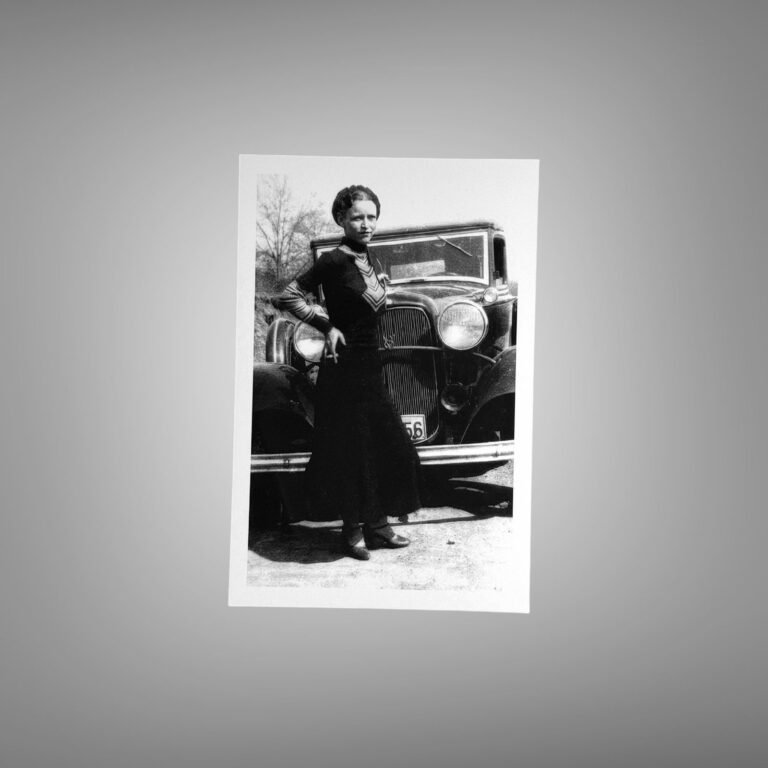 Pin-Up & Glamour Woman Posing Beside Vintage Automobile in Documentary Scene 4x6 Photo Print