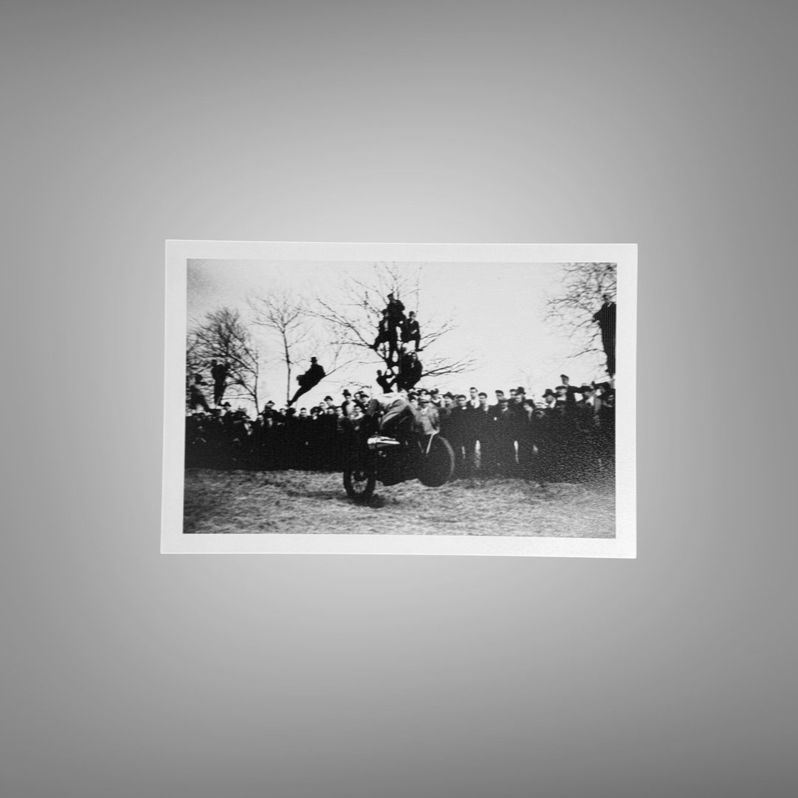 Pin-Up & Glamour Long-distance Motorcycling Scene with Group or Roadside Context 4x6 Photo Print