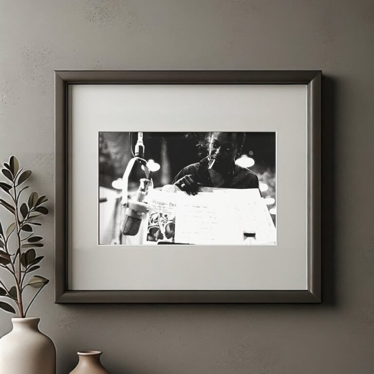 Music & Culture High-key Stage Equipment and Performer Detail 4x6 Photo Print