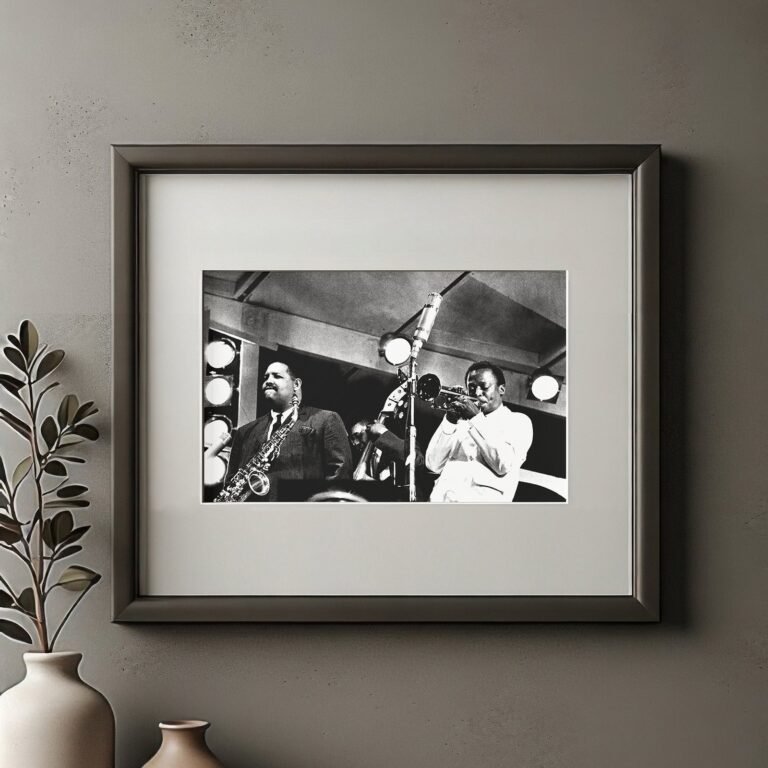 Music & Culture Overhead Club Performance Scene with Lights and Musicians 4x6 Photo Print