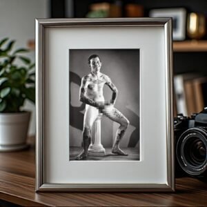 Male Physique Classic Statue-like Physique Pose On Pedestal 4x6 Photo Print