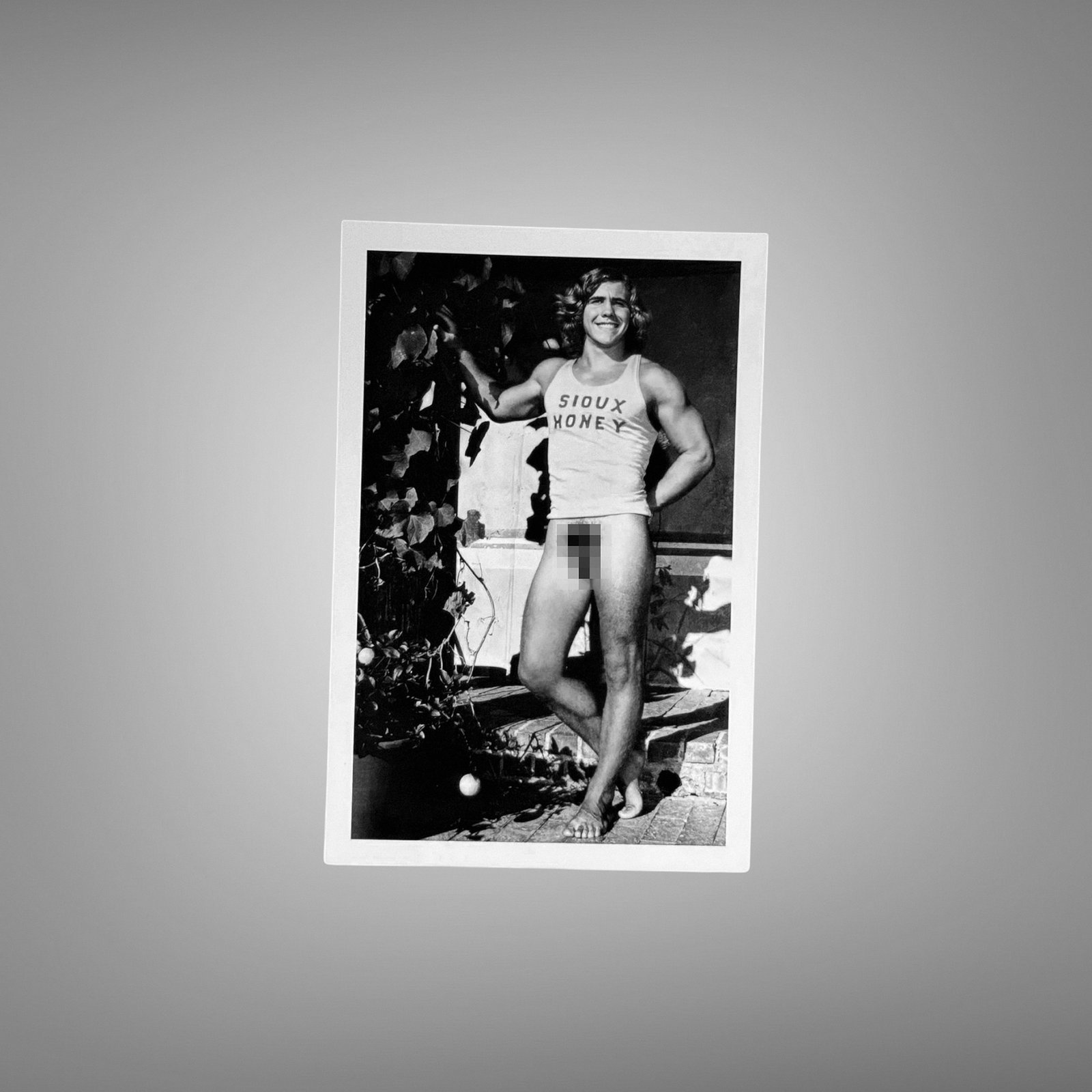 Male Physique Casual Athlete-style Portrait in Sleeveless Shirt 4x6 Photo Print