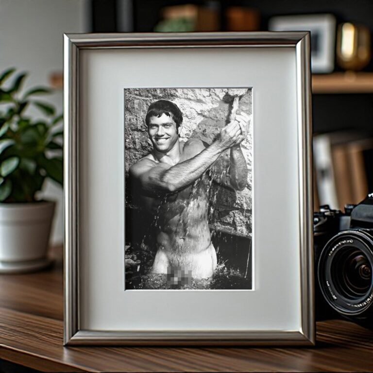 Male Physique Muddy Outdoor Physique Portrait with Rugged Charm 4x6 Photo Print