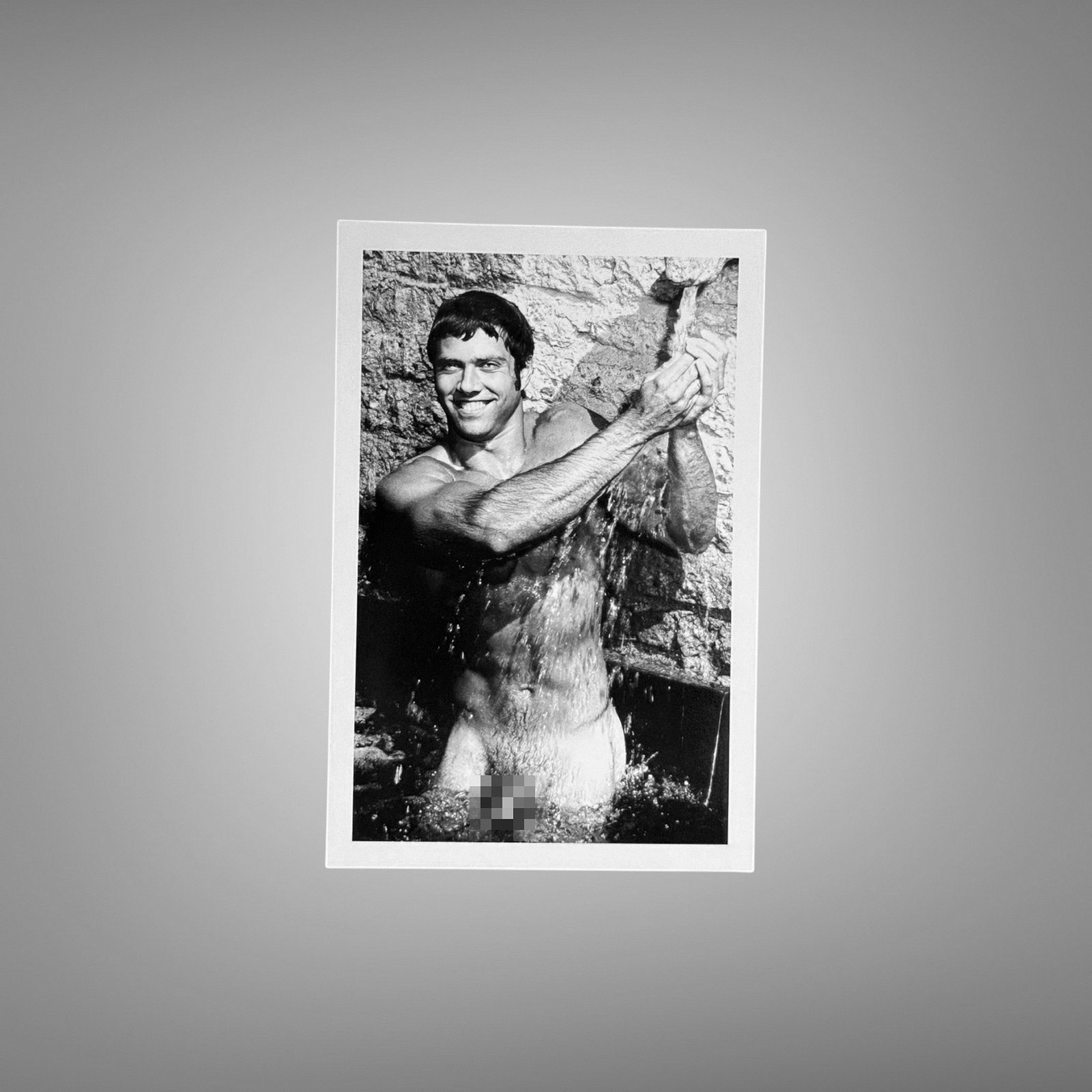 Male Physique Muddy Outdoor Physique Portrait with Rugged Charm 4x6 Photo Print