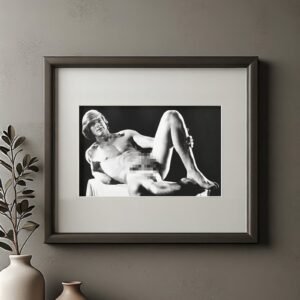 Male Physique Inverted Acrobatic Studio Figure Composition 4x6 Photo Print
