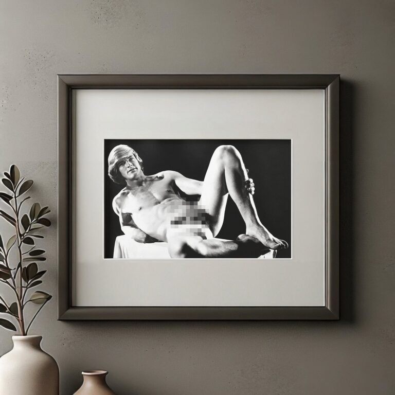 Male Physique Inverted Acrobatic Studio Figure Composition 4x6 Photo Print