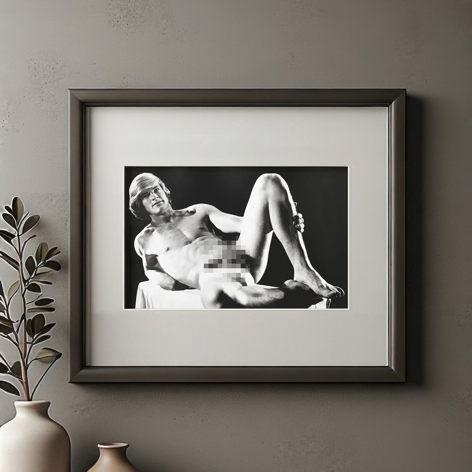 Male Physique Inverted Acrobatic Studio Figure Composition 4x6 Photo Print