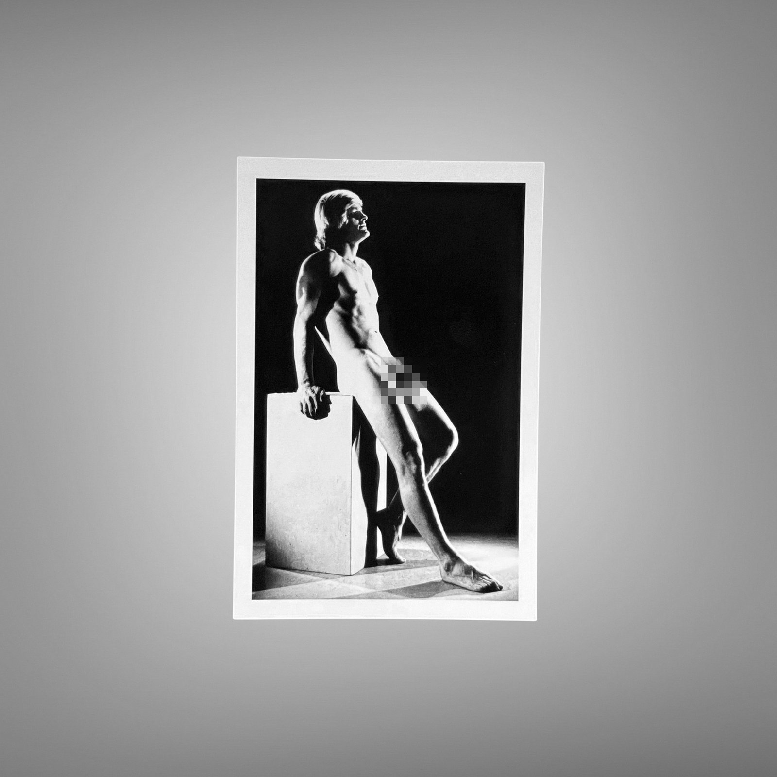 Male Physique Standing Side-profile Figure with Prop 4x6 Photo Print