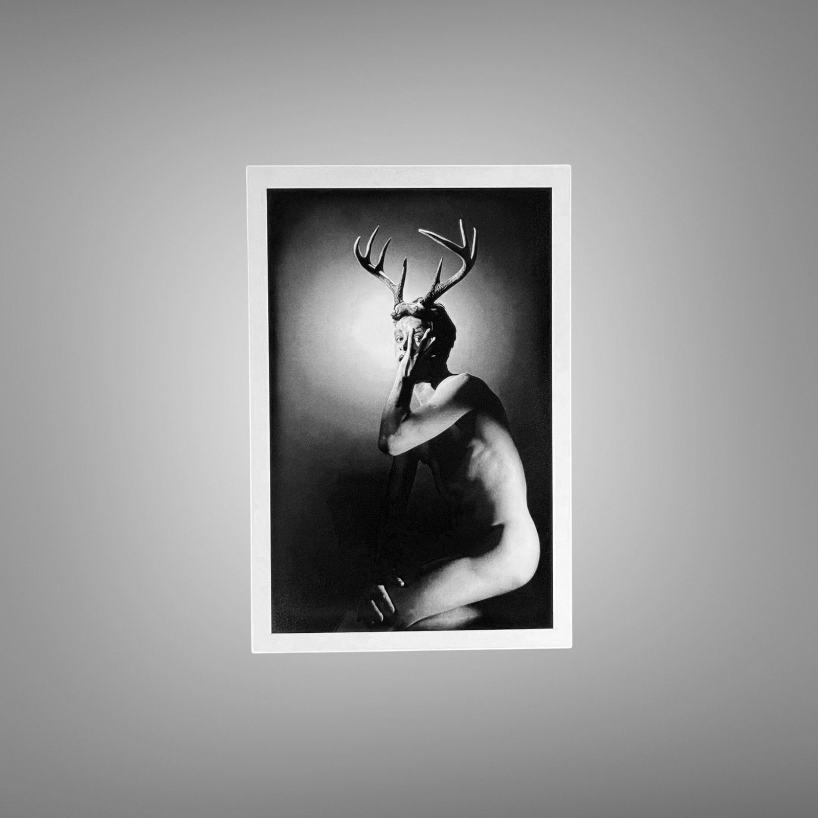 Male Physique High Contrast Torso Study with Sculptural Posture and Athletic Studio Styling 4x6 Photo Print