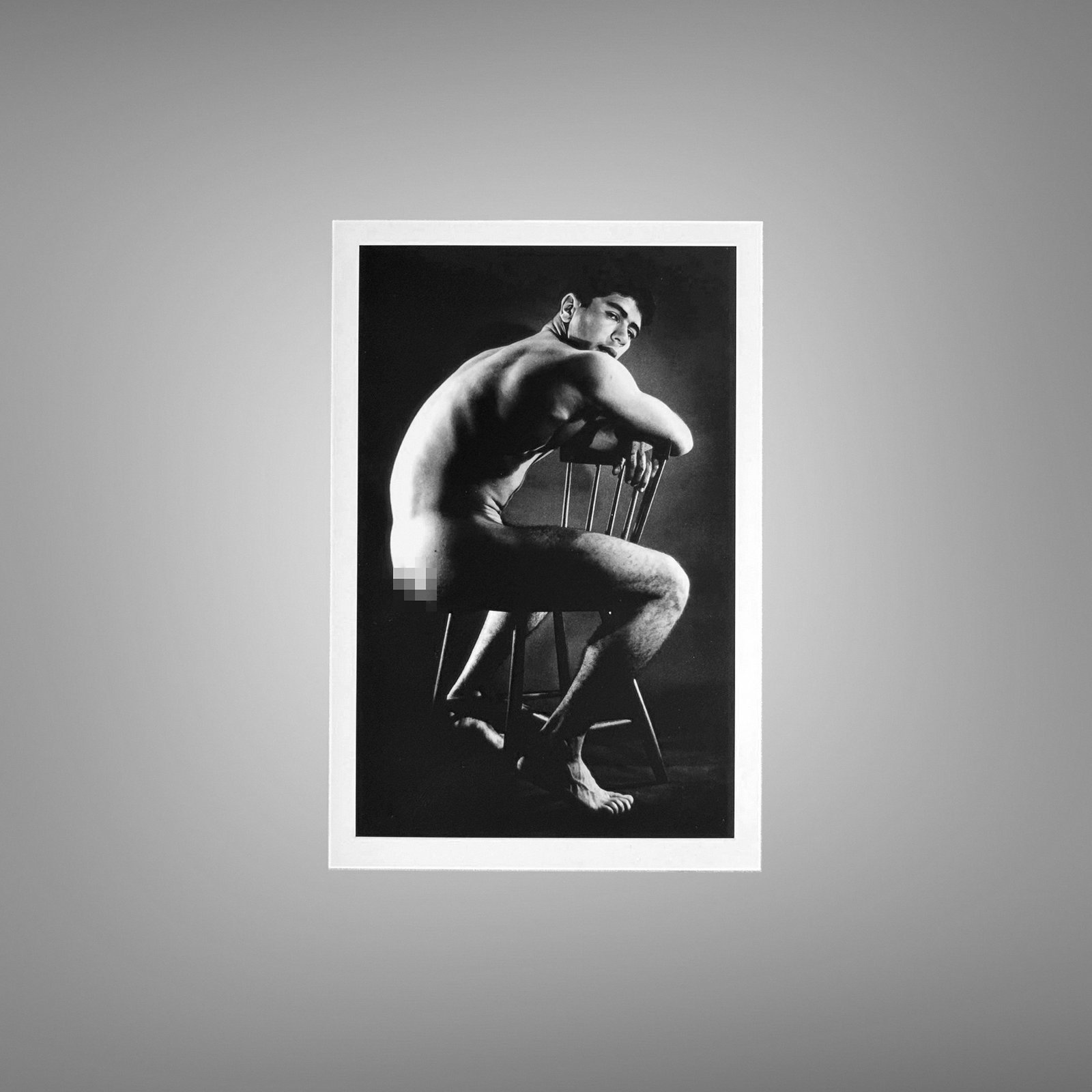 Male Physique Classic Sand Beach Athletic Pose with Sculptural Posture and Athletic Studio Styling 4x6 Photo Print