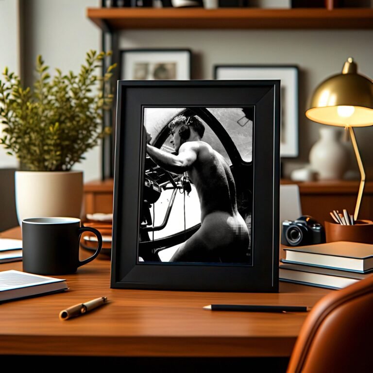 Male Physique Side Lit Shoulder Portrait with Sculptural Posture and Athletic Studio Styling 4x6 Photo Print
